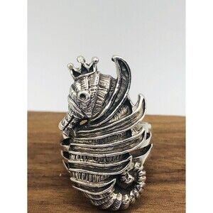 Seahorse Sterling Silver 925 Ring~size 7.5